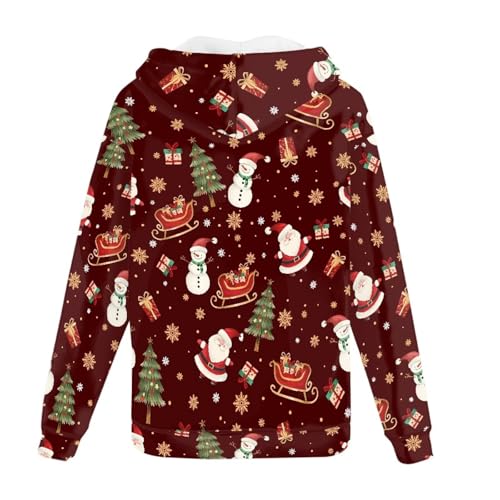 AFPANQZ Men's Full Zipper Hoodie Tunics Hooded Sweatshirt with Front Pocket Home Outdoor Sports Loose Tops 2XS-5XL4