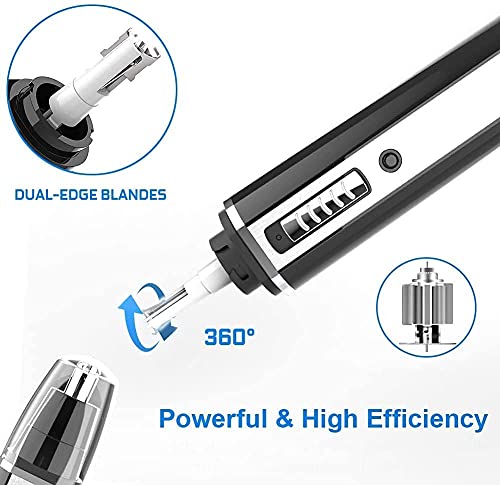 Cleanfly Nasenhaarschneider und Nasenhaartrimmer Herren USB 4 in 1 Set Schmerzloser und Nasen- und...