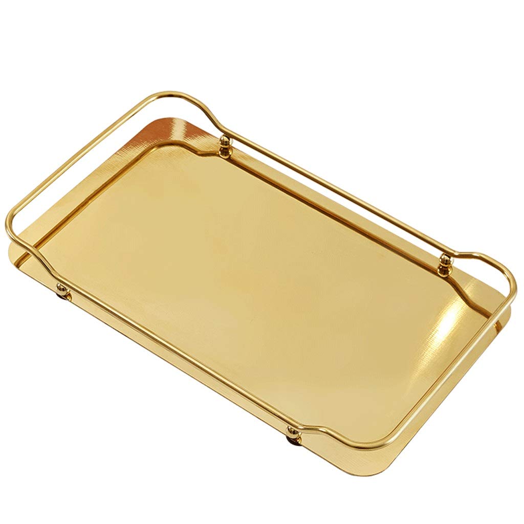 Bandeja de baño de acero inoxidable ZAW: exclusividad dorada para cosméticos