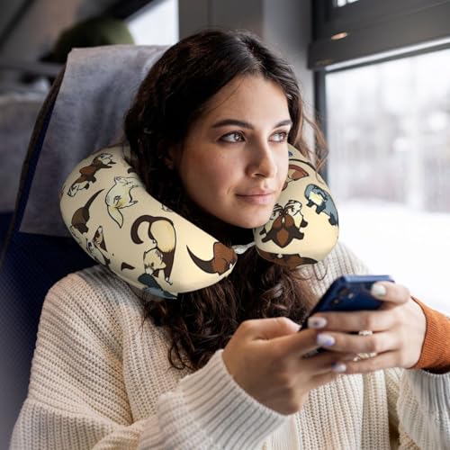 Almohada de Viaje con Relleno de Poliéster Tamaño Único miniatura 6