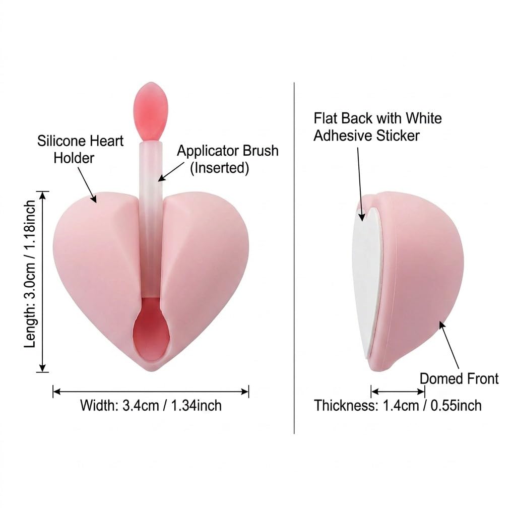 Support de pinceau à lèvres, baume à lèvres compatible avec masque de sommeil LANEIGE - Housse de protection en silicone pour pinceaux à lèvres (rose, bleu et vert)