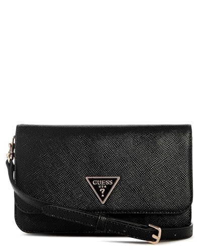 GUESS Organizador de aba transversal Noelle Ii, Preto, One Size