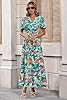 MASCOMODA Womens Summer Boho Maxi Dress Floral Wra... #4
