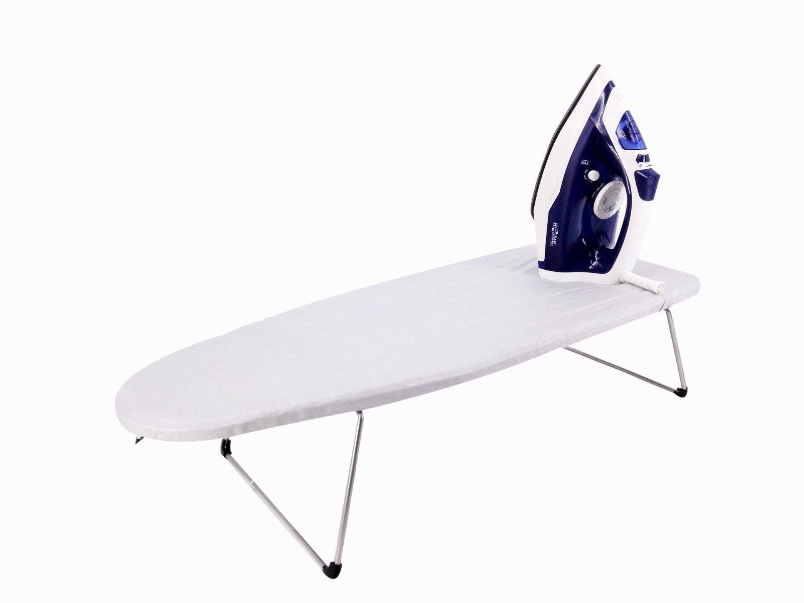 UNIWARE H12129 Table Top Ironing Board Steel Top with Hook, 11.8 x 29 Inches (Gray)