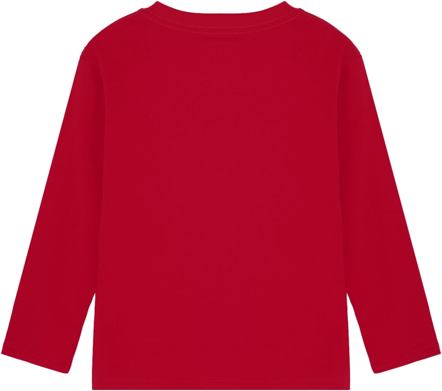 Oyolan Kids Girls Boys Pullover T-shirt Long Sleeve Round Neck Cotton Sweatshirt Thermal Underwear Casual Homewear