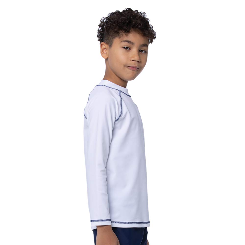 T-Shirt de Bain Anti-UV pour Garçon Maillot de Bain à Manche Longue Enfants Rashguard pour Surf Natation Plongée Plage