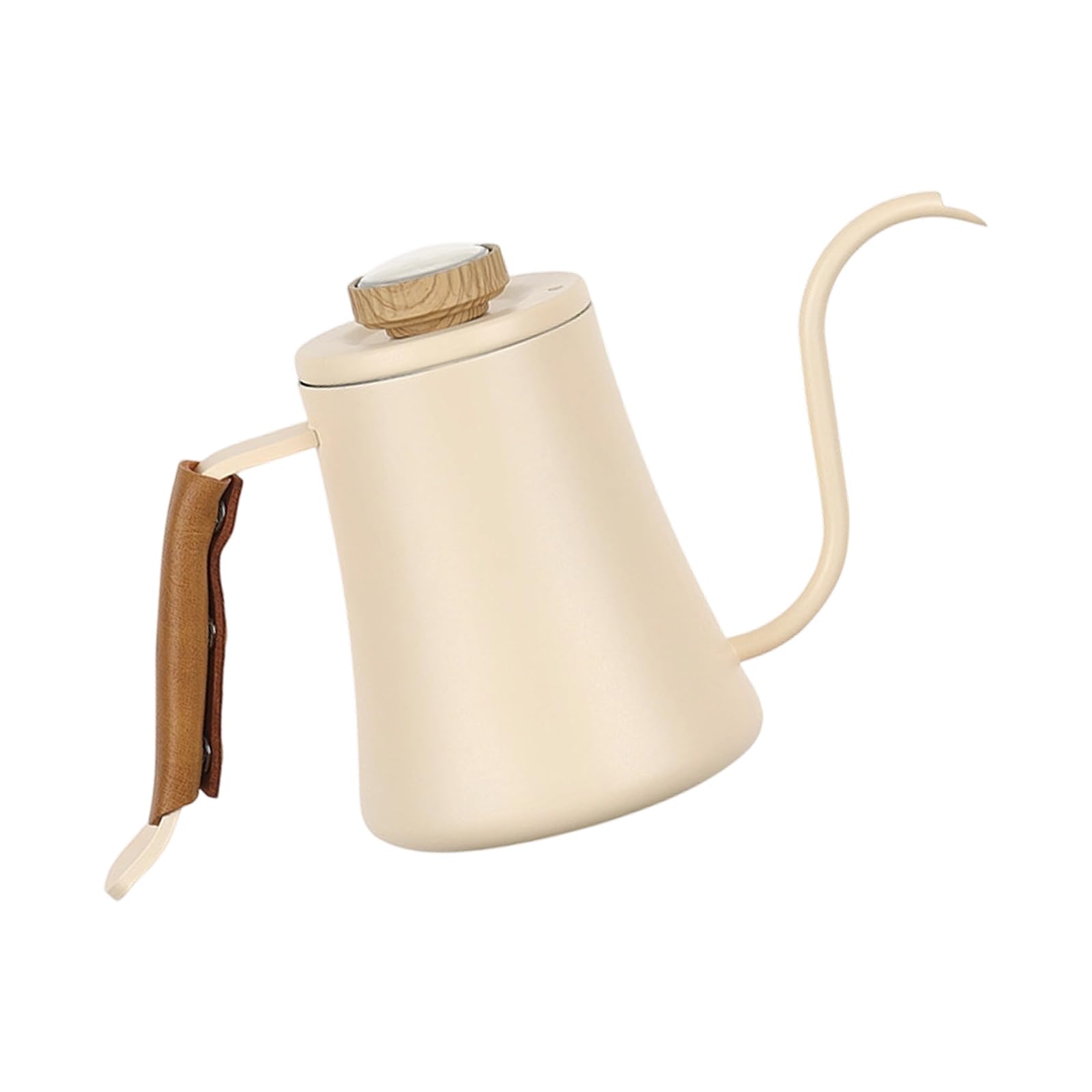 Tsophreniq Grade Stainless Steel Coffee Brewing Kettle 600ML with Heat Measurement and Comfortable Grip Coffee Kettle