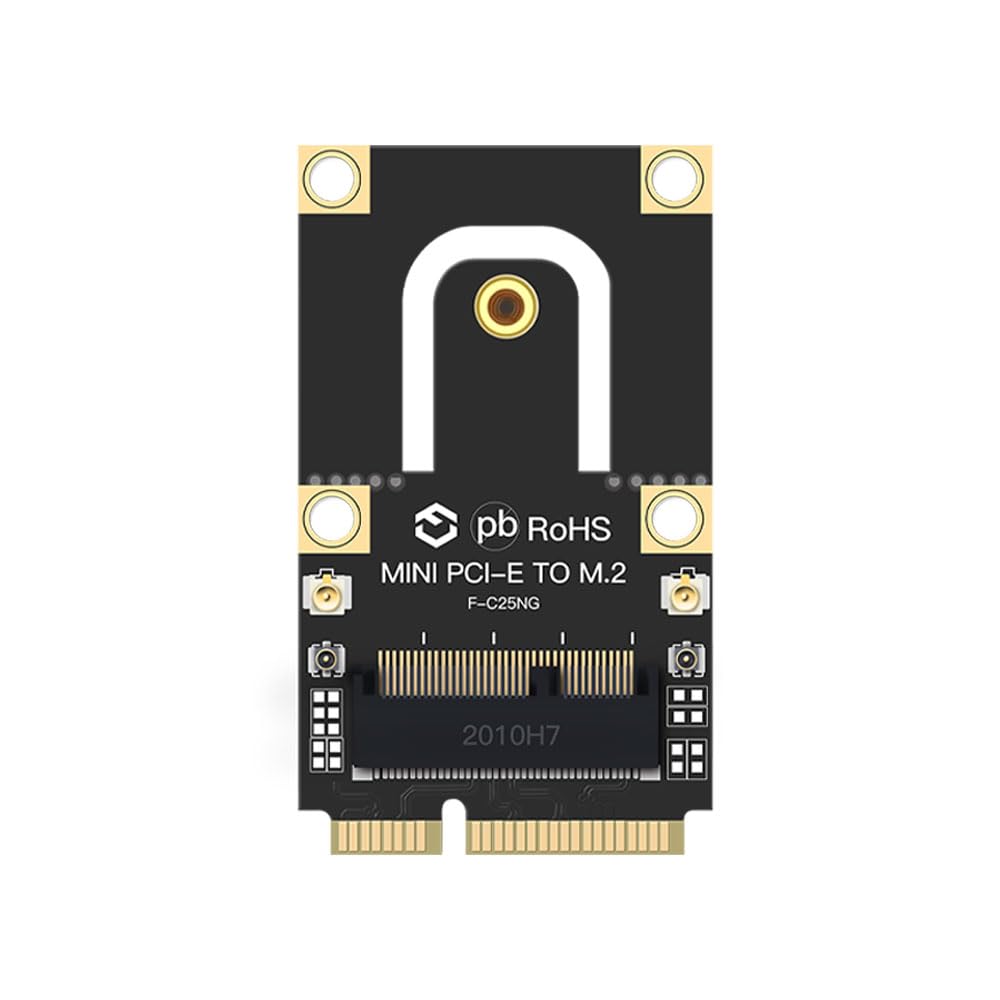 Fenvi Adaptador M.2 a Mini PCI-E NGFF Key A+E WiFi Bluetooth Convertidor de tarjeta para portátiles 2010-2016 Actualización Legacy Notebook Tarjeta de red inalámbrica