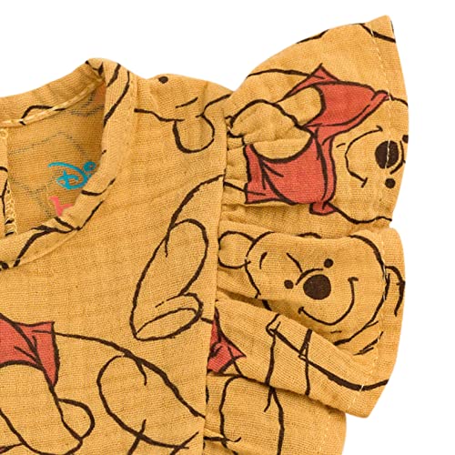 Image of Disney Winnie the Pooh Mickey Mouse Outfit Set Shortall Dress Newborn to Little Kid