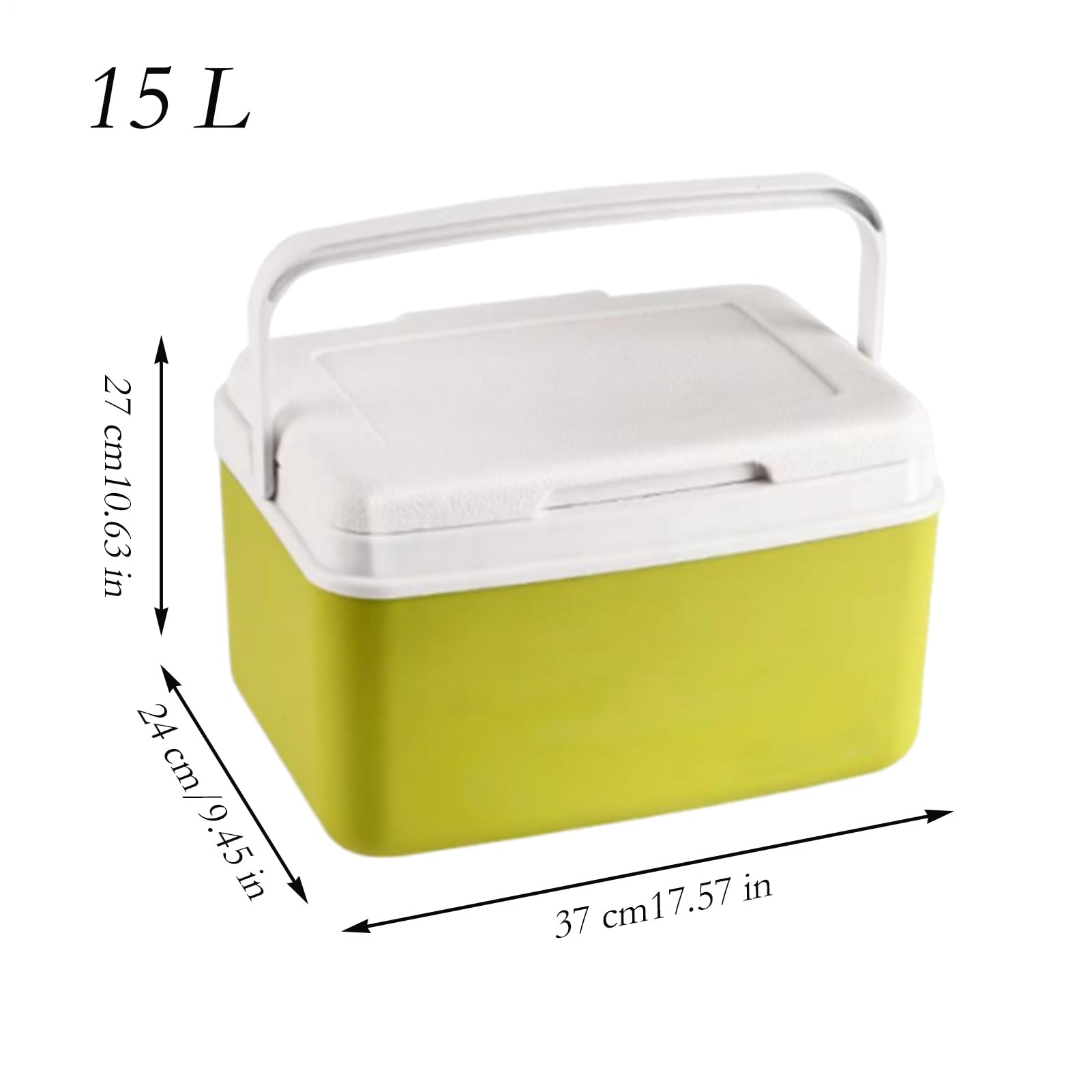 Borsa Termica Portatile Capacità 15L Antigoccia Isolato Portatile | Frigo Personale da Viaggio con Maniglia per Campeggio All'Aperto Barbecue Spiaggia Picnic Pesca Barca Spesa Cibo Bevande