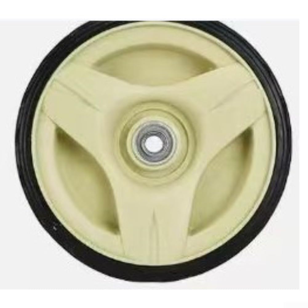 7-34 ruedas de goma para cortacésped Honda HRU, combinando materiales de metal y plástico resistentes con rodamientos de bolas dobles para una experiencia de corte suave (como se muestra en la imagen