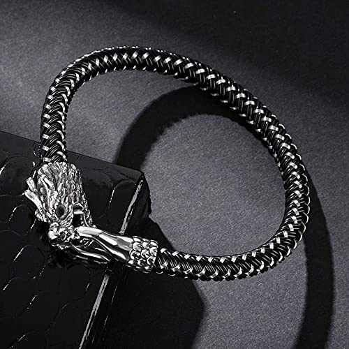 Pulsera Dragón para Hombre Acero Inoxidable Negro miniatura 3