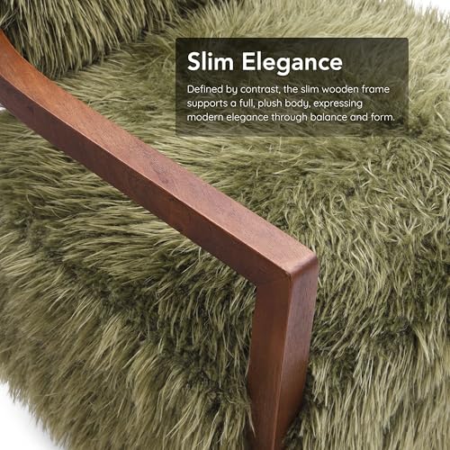 Sillón Plegable Peluche Verde miniatura 6