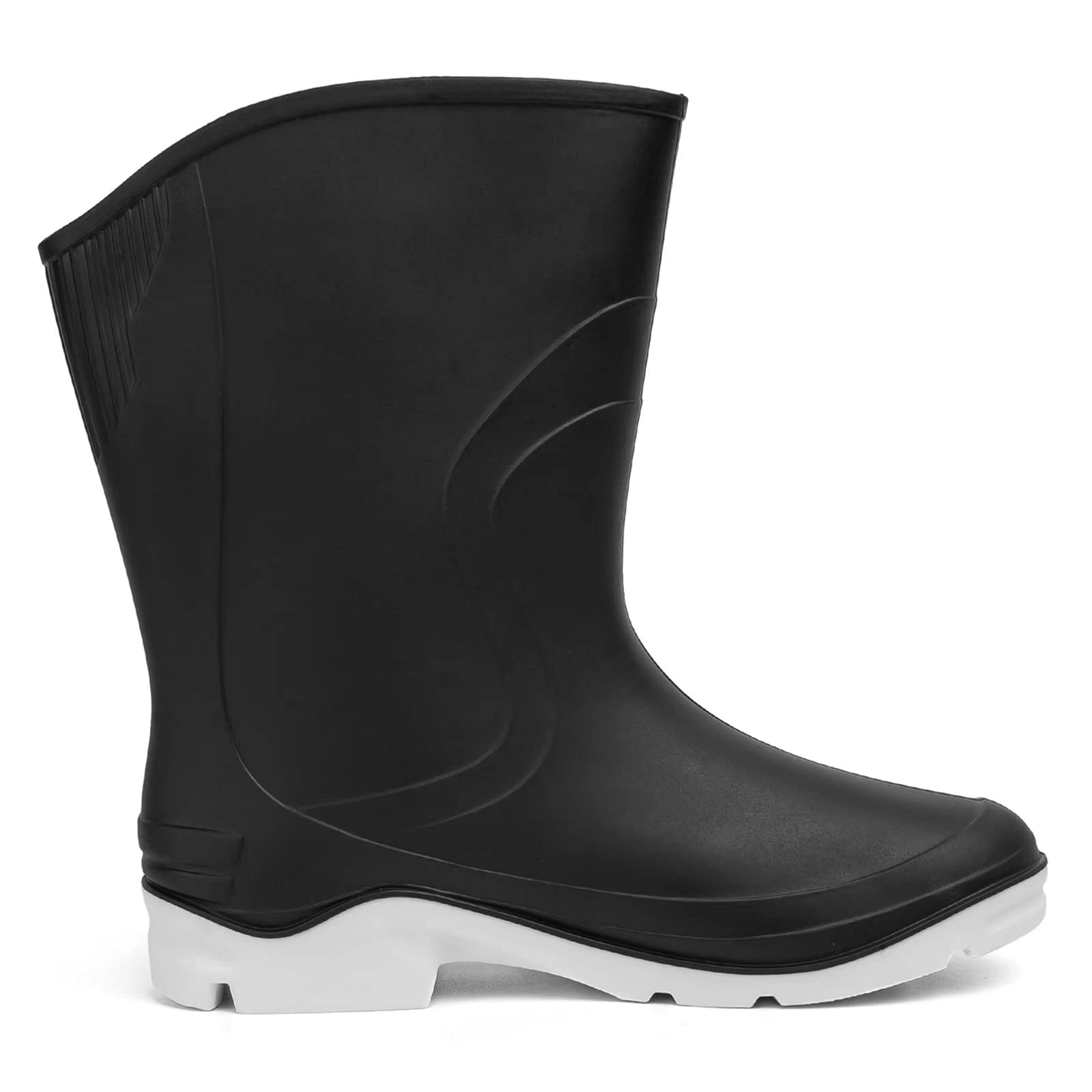 Botas de Agua Mujer Lluvia Impermeables Altas Botas de Goma Wellington Boots jardín Antideslizante