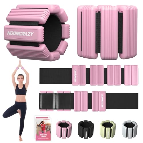Image of Pilates Wrist Ankle Weights for Women, Wearable Strong Arm & Leg Weights Set of 2(1 lb /2.2 lbs Each), Adjustable Ankle Weights for Walking, Yoga, Dance, Barre, Gym