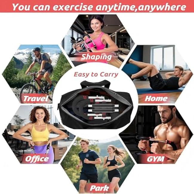 Twister Arm Trainer Arm Shoulder Chest Workout Equipment 30-120lb Adjustable Strength Trainer Chest Trainer for Men and Women Portable Detachable Home Fitness Equipment