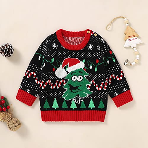 Toddler Girl Boy First Christmas Sweater Baby Ugly Christmas Sweater Fall Winter Clothes2