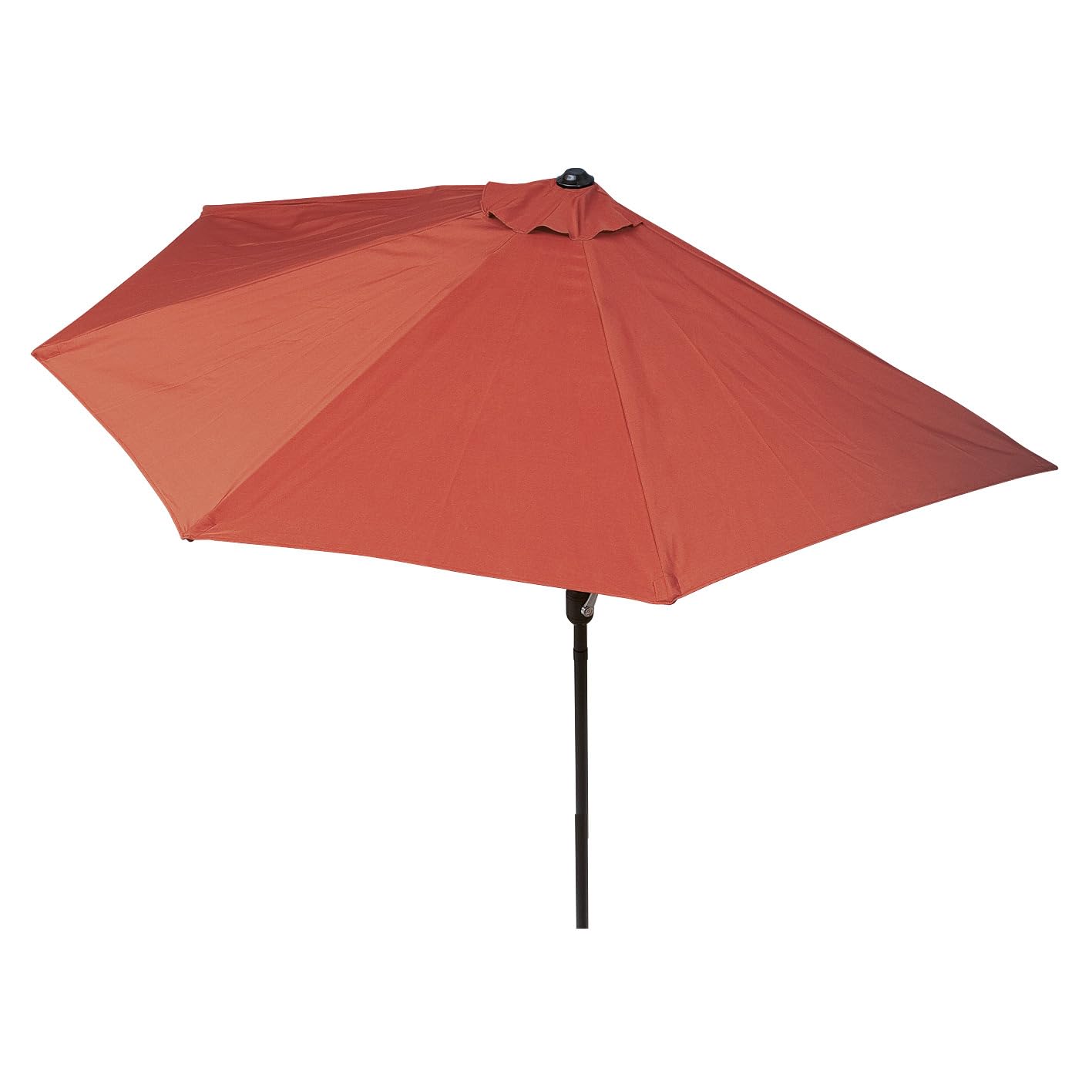 EASYmaxx parasol przeciwsłoneczny, półokrągły, ochrona przed promieniowaniem UV, z korbą ręczną, na balkon, taras, do ogrodu, 270 x 140 cm, terakota
