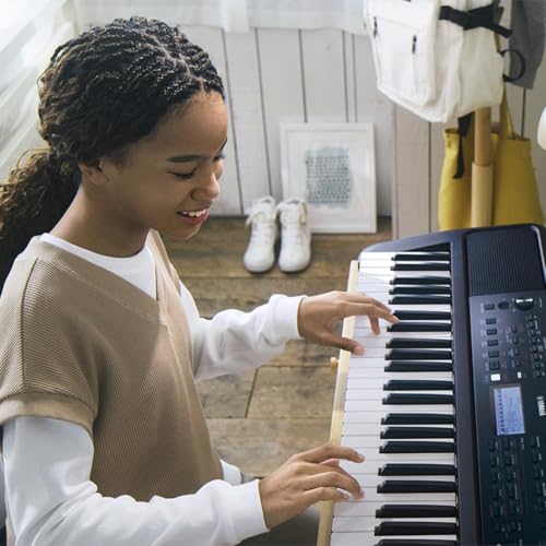 Image of Yamaha 61 Touch Sensitive Keys Portable Keyboard for Beginners with Music Rest, Power Adapter PSR-E383