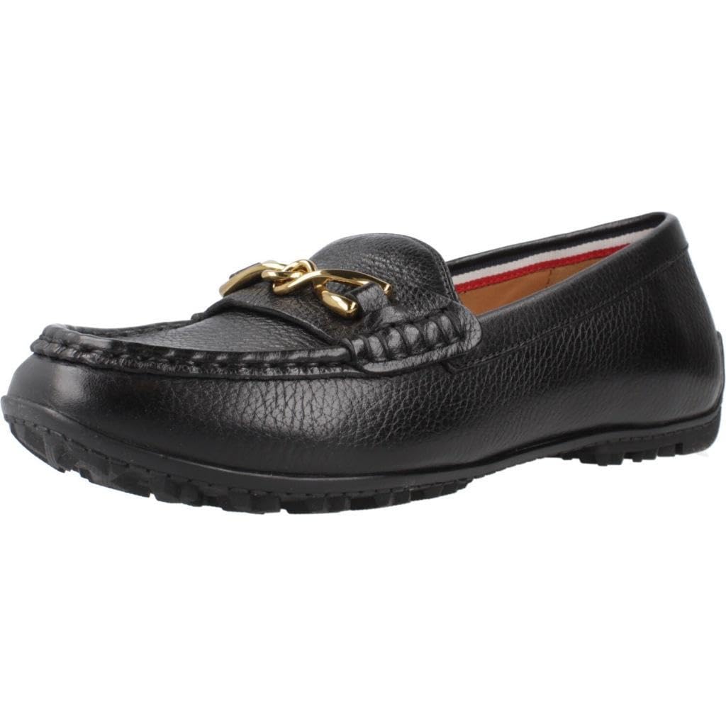 Geox Femme D Palmaria J Mocassin, Black, 40 EU