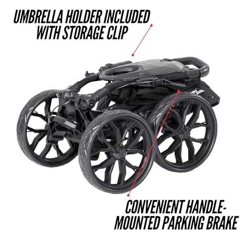 Bag Boy Quad Pro Push Cart, Black/Slate