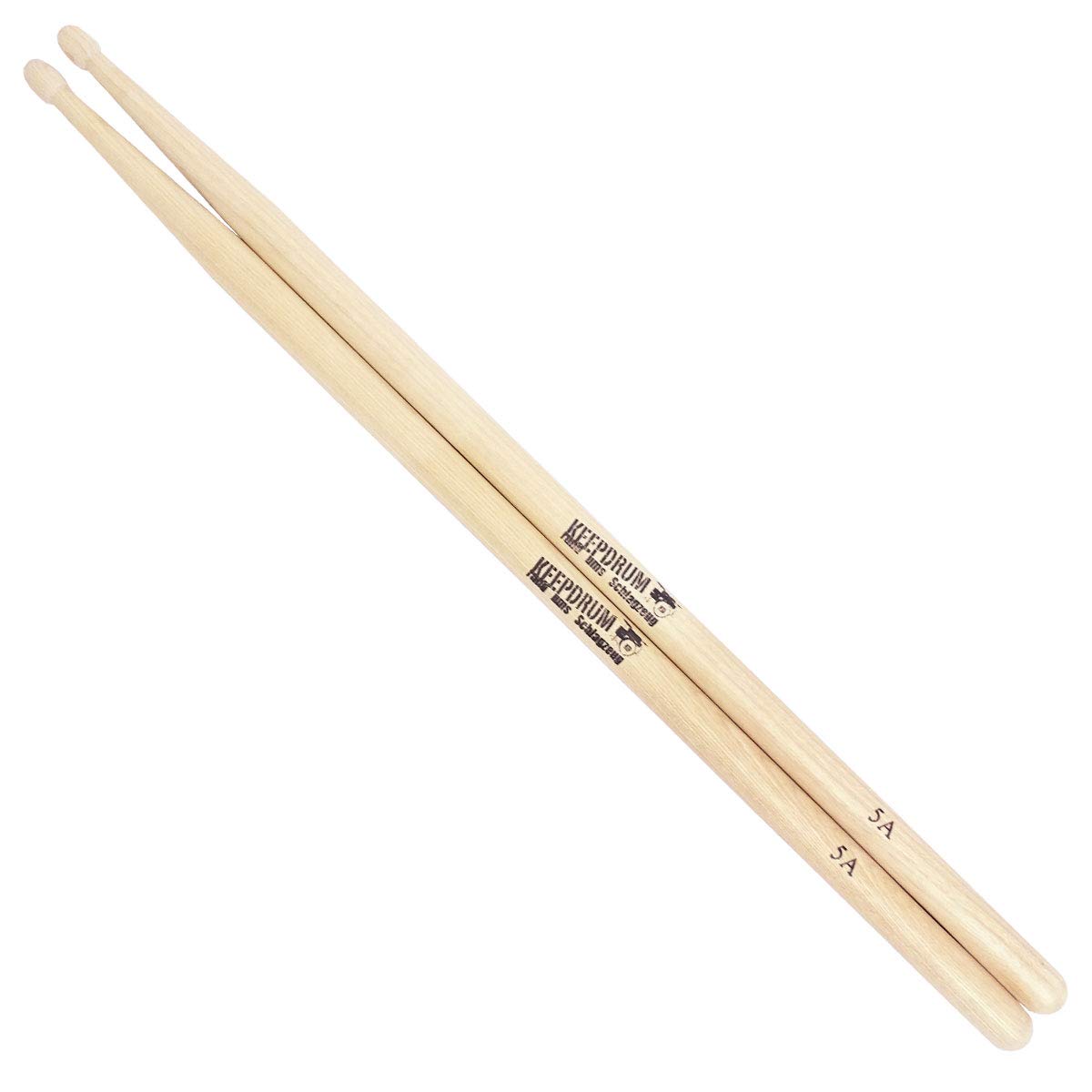 keepdrum 5A Hickory Drumsticks Schlagzeug-Stöcke Wood 12 Paar