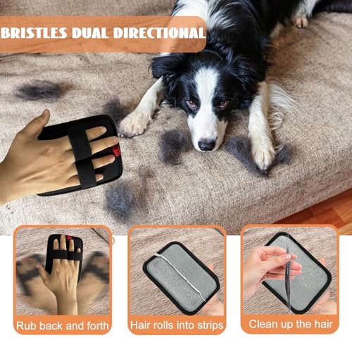 Image of Valentines Day Gifts 2 Packs Pet Hair Removal Glove,Pet Hair Remover for Cat & Dog,New Upgraded Electrostatic Gloves Pet Hair,Reusable Electro Static Pet Hair Remover Electrostatic Gloves
