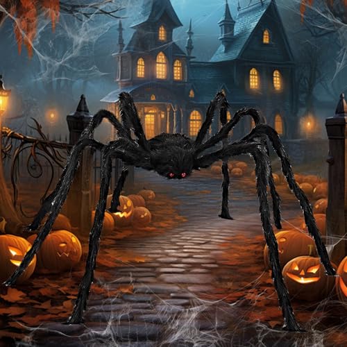 Riesen Rentier Beleuchtet 18 HalloweenGroße Spinne, 2 Meter Haarige Spinnen Dekoration Halloween,...