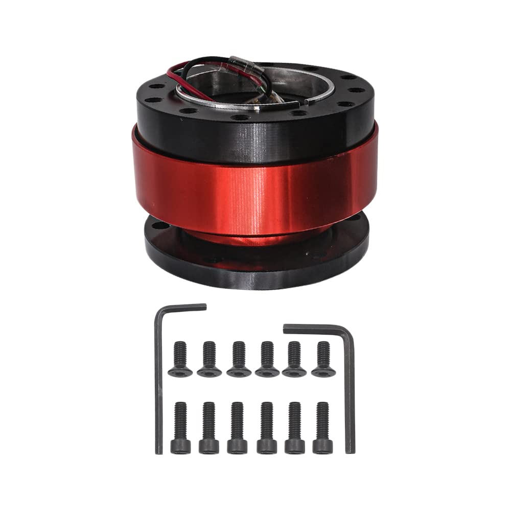 Moyeu De Volant De Voiture à Démontage Rapide, Moyeu De Degagement Rapide De Volant De Voiture Adapt Universal Snap Off Moyeu De Volant Racerallymotorsport Noir 85637528