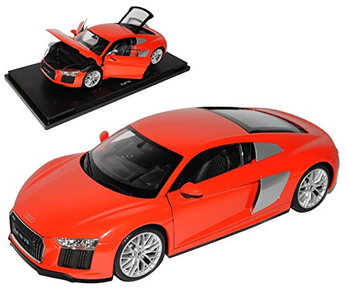 Welly A*u*d*i R8 Coupe Rot neuestes Modell 2. Generation ab 2015 1/18 Modell Auto mit individiuellem Wunschkennzeichen Welly A*u*d*i R8 Coupe Rot neuestes Modell 2. Generation ab 2015 1/18 Modell Auto mit individiuellem Wunschkennzeichen