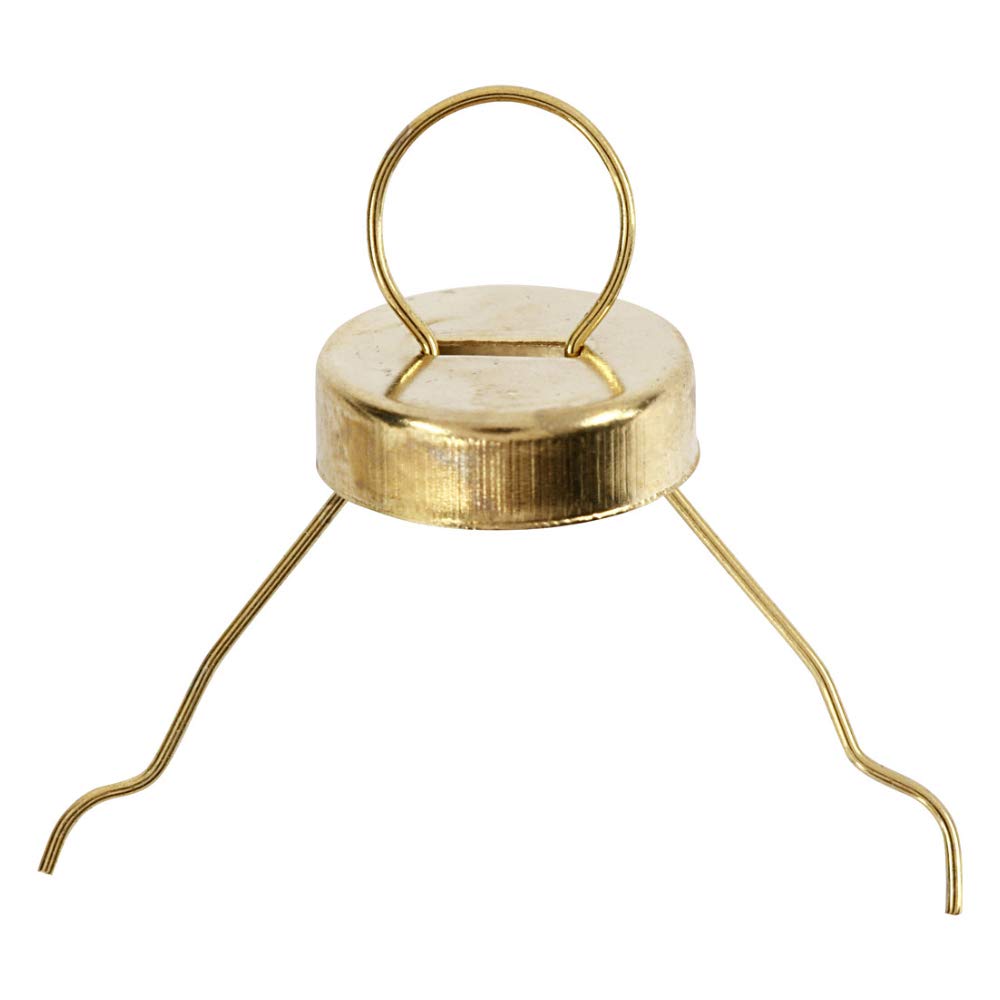 Crafty Capers Gold 25 5Mm Christmas Bauble Hangers With Caps