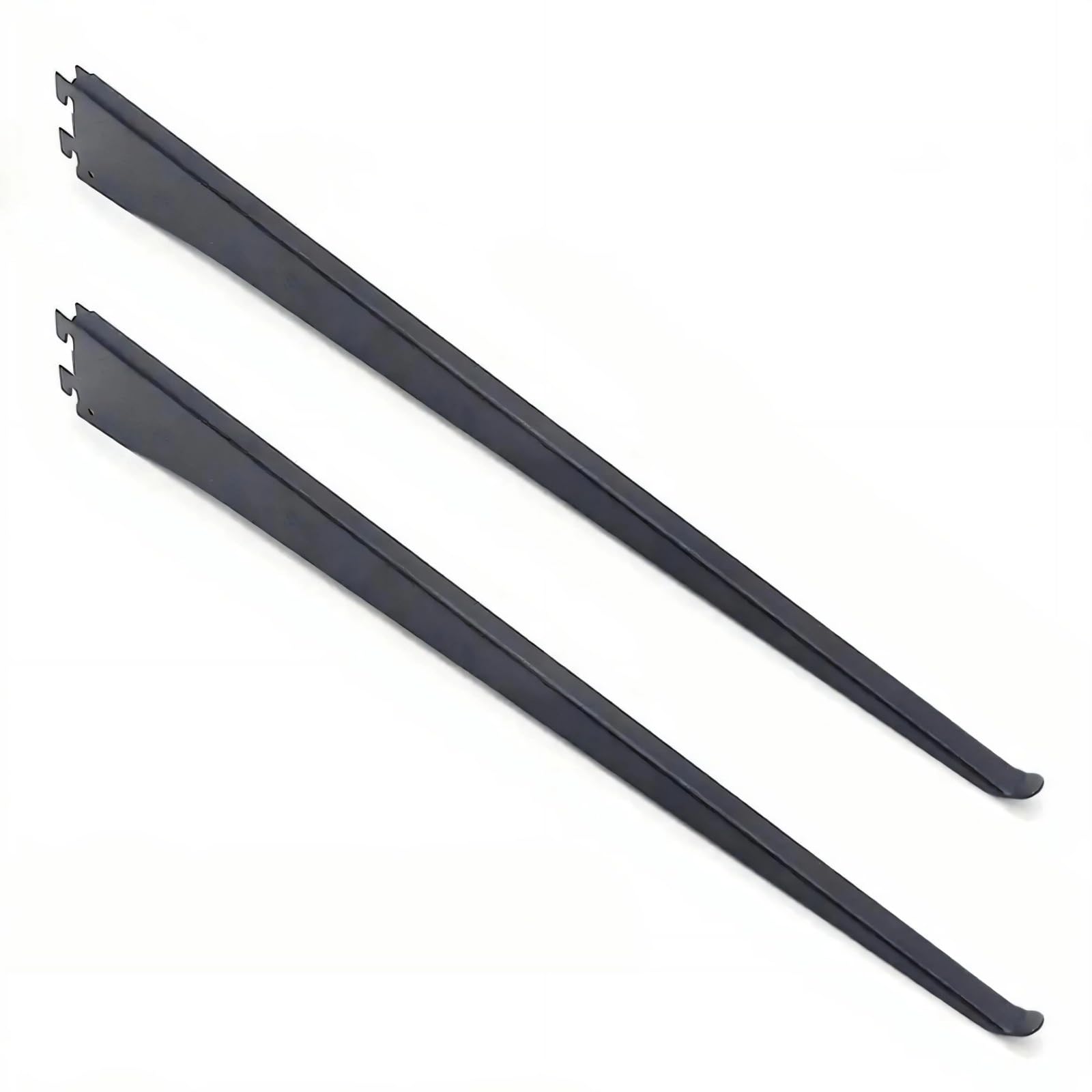 Strong Shelf Hardware Carbon Steel Shelf Brackets Rustproof Vertical Hole Plate Rack for Various Slotted Shelves Strong Hardware
