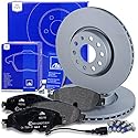 ATE Bremsenset Vorderachse inkl. Bremsscheiben vorne Ø 312 mm belüftet und Bremsbeläge vorne + Warnkontakt Kompatibel mit AUDI A, TT, SEAT ATECA, LEON, SKODA, OCTAVIA, SUPERB, VW ARTEON, GOLF, PASSAT