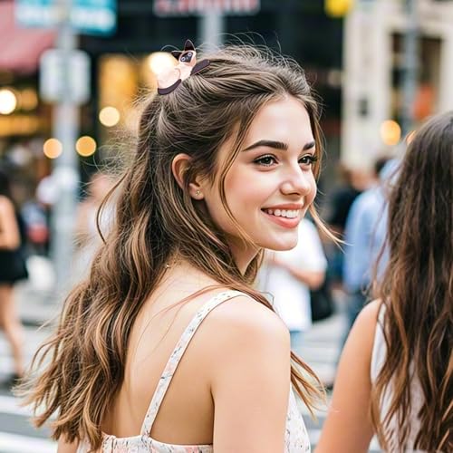 6 Pinzas para cabello con diseño de gato para mujer miniatura 5