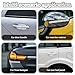 Ptwola 10 Pcs Bling Car Door Handle Protector Auto Bowl Doors Handles Anti Scratch Sticker Universal Car Protective Cover Film Pad Glitter Shiny Rhinestone Decor Accessories for Women Girls (White)