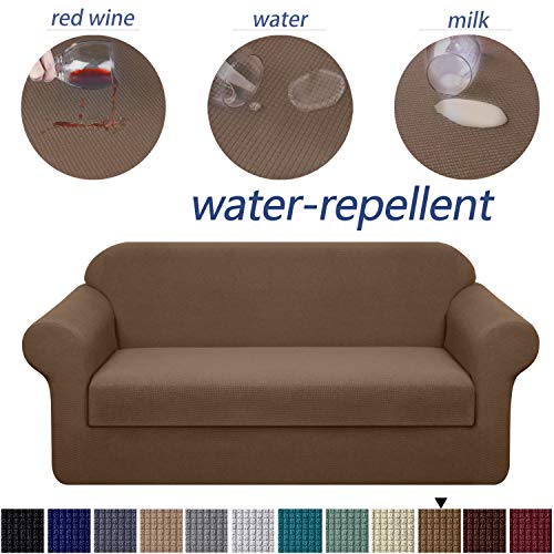 Granbest Stretch Sofa Slipcovers 3 Cushion Couch Covers Water-Repellent Pet Furniture Covers Dog