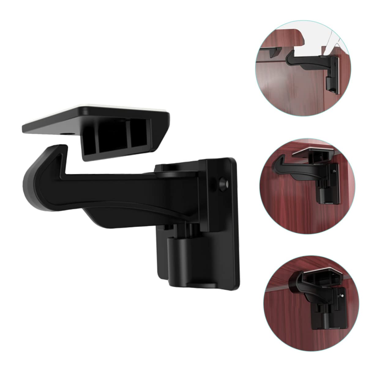 Cerraduras de Cajón para Niños, Bloqueo Invisible Abs Negro, 10 Piezas