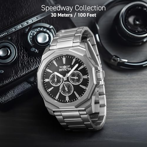 Image of Invicta Speedway Stainless Steel Men's Quartz Watch - 42mm