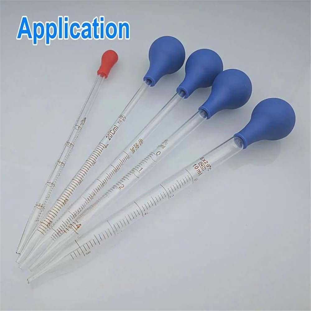 Glaspipette mit Tropfer, 20 stücke 50 stücke Labor Gummi Pipette Pipette Saug-Ball for Glas Absolvierte Transfer(50pcs)
