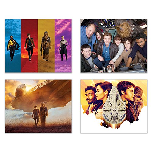 Solo Filmposter - Set mit 4 Fotos von Han Chewbacca Qi'ra Lando Calrissian in A Star Wars Story Cover