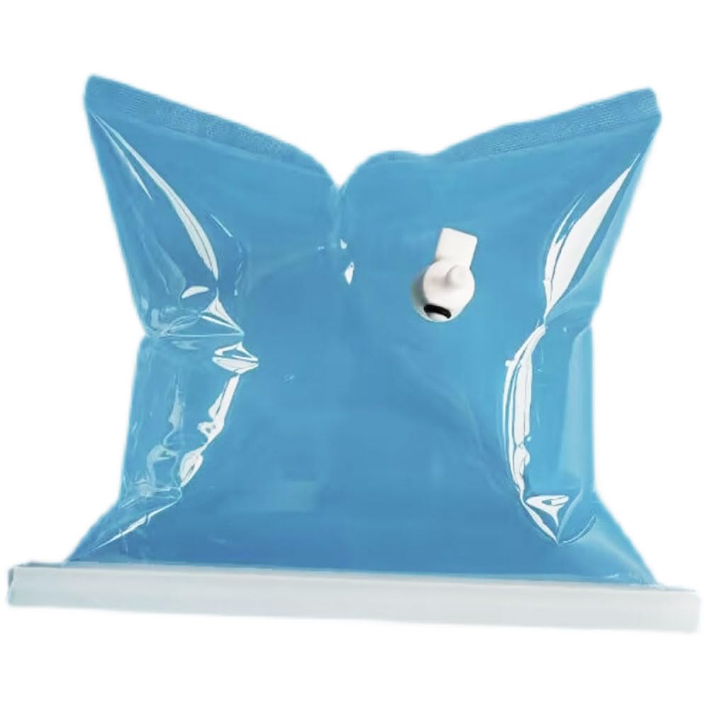 PTFE Gas Sampling Bag, Single Edge Opening with Sealing Strip, for Volatile Solid Samples and Gas Collection and Storage Bag, with Valve, Teflon Fluorine Film Bag, 1L~10L Volume (2L Volume, 10 Pcs)