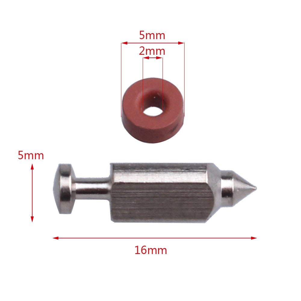 Amazon.com: Panari 398188 kit Needle Seat Carburetor Float Valve