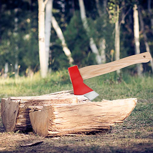 Coquimbo Wood Chopping Axe, 14 inch, Splitting Small Axe, Forged Carbon Steel Blade, and Wooden Handle Axes, for Gardening and Camping, etc. - Thumbnail 6