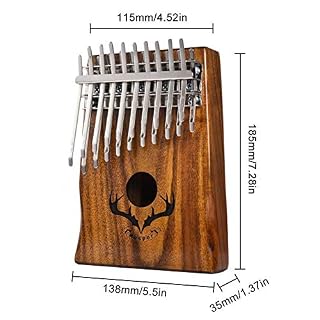 JINGC HENMA 20 clés Kalimba Double Couche Thumb Piano Bois Acajou Corps Musical Instrument Tuning avec Marteau for Le… - Les Beatles, Paul McCartney, John Lennon, RIngo Starr, George Harrison JINGC HENMA 20 clés Kalimba Double Couche Thumb Piano Bois Acajou Corps Musical Instrument Tuning avec Marteau for Le… – Image 4