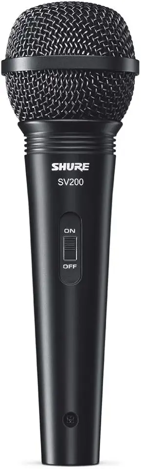Shure SV200 Microfone de Mão Dinâmico Cardióide para Voz