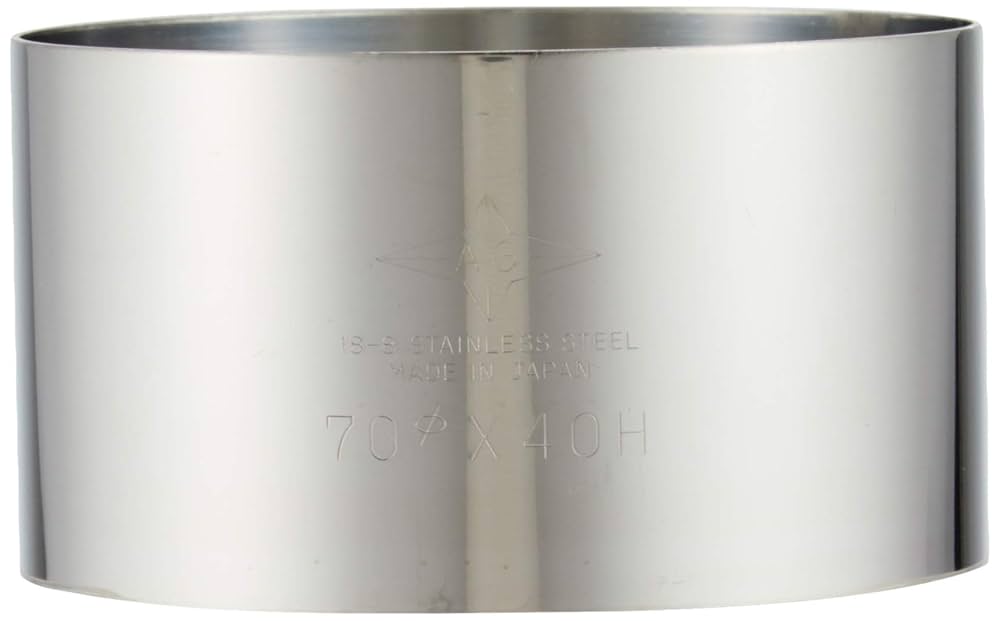 セルクル型各種　各サイズ Amazon.co.jp: 18-8セルクル型（丸型）7×4cm(99970-40) : ホーム