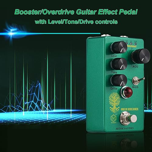 Jemora Booster/Overdrive Pédale d’effet Guitare Commutateur 4 Modes & Commandes Niveau/Tone/Drive Processeur d’effets d’effet Guitare Overdrive Numérique Portable Compact pour Guitare - Les Beatles, Paul McCartney, John Lennon, RIngo Starr, George Harrison Jemora Booster/Overdrive Pédale d'effet Guitare Commutateur 4 Modes & Commandes Niveau/Tone/Drive Processeur d'effets d'effet Guitare Overdrive Numérique Portable Compact pour Guitare – Image 7