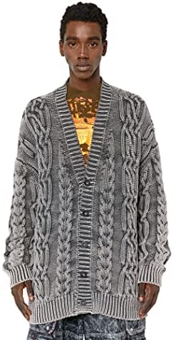 Amazon | [Diesel] (ディーゼル) メンズ ニット カーディガン ケーブル