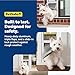 PetSafe Extreme Weather Sliding Glass Pet Door - Energy Efficient Entry for Dogs & Cats - Triple Flap with Magnetic Seal - Durable Aluminum Frame - Easy Install - Mediume