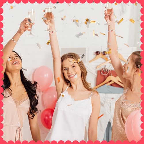Bafeil 12 Pack Strawberry Party Favors - Red Bracelets with “Thank You Berry Much” Cards, Ribbons & Gift Bags, Strawberry Theme Party Goodie Bag Fillers — view 3